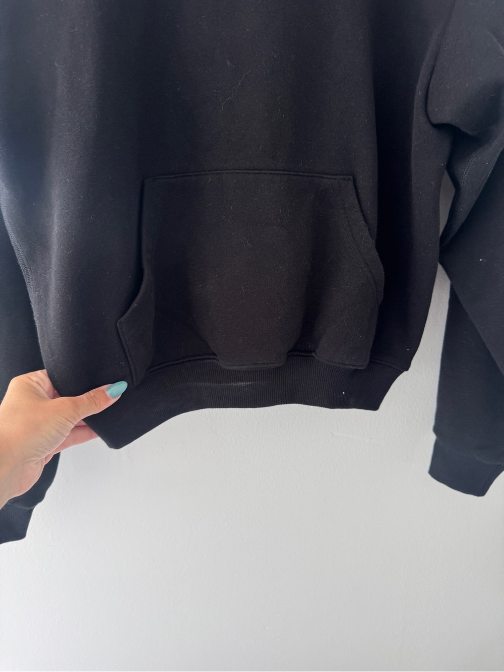SKIMS Black Cotton Fleece Hoodie XS - Picture 5 of 5
